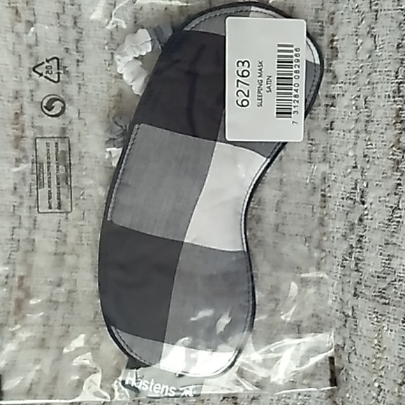 hastens Accessories - NWT Hastens Beauty Sleep Mask Blue Checkboard